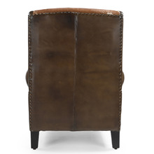 Yelle Buffalo Leather & Cowhide Armchair